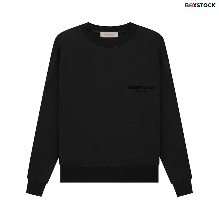 Fear of God Essentials Crewneck 'Stretch Limo' Black Spring/Summer 2022