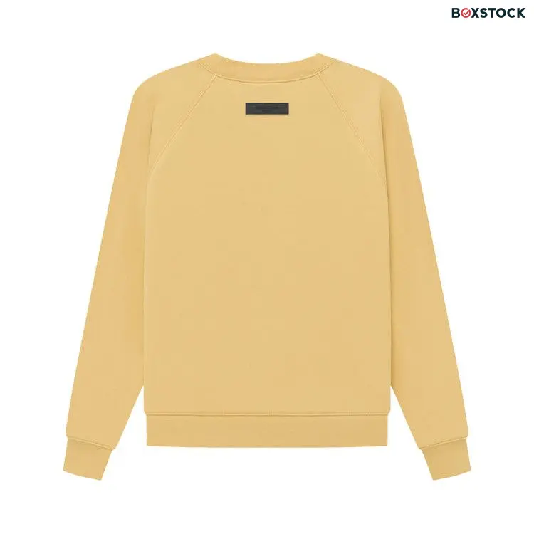 Fear of God Essentials Crewneck Sweatshirt 'Light Tuscan' Yellow Spring/Summer 2023