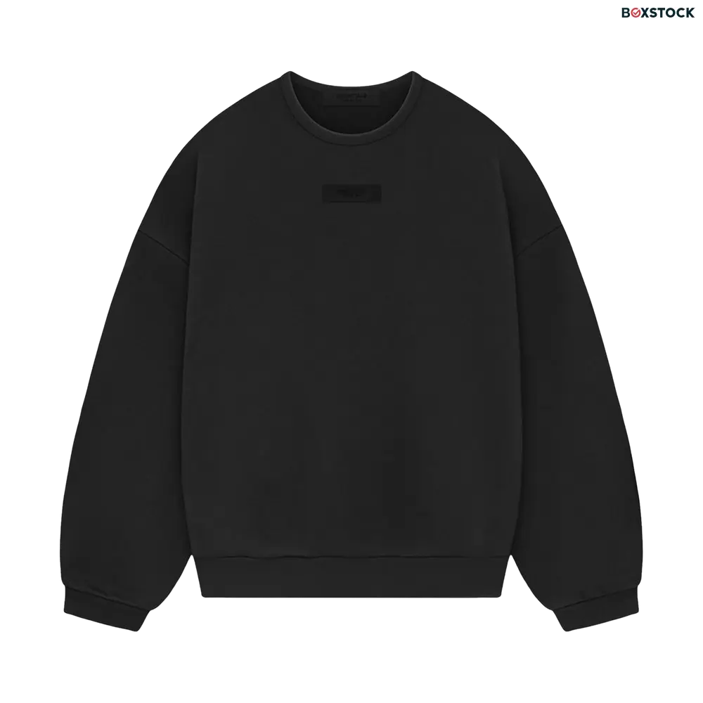 Fear of God Essentials Crewneck Sweatshirt 'Jet Black' Spring/Summer 2024