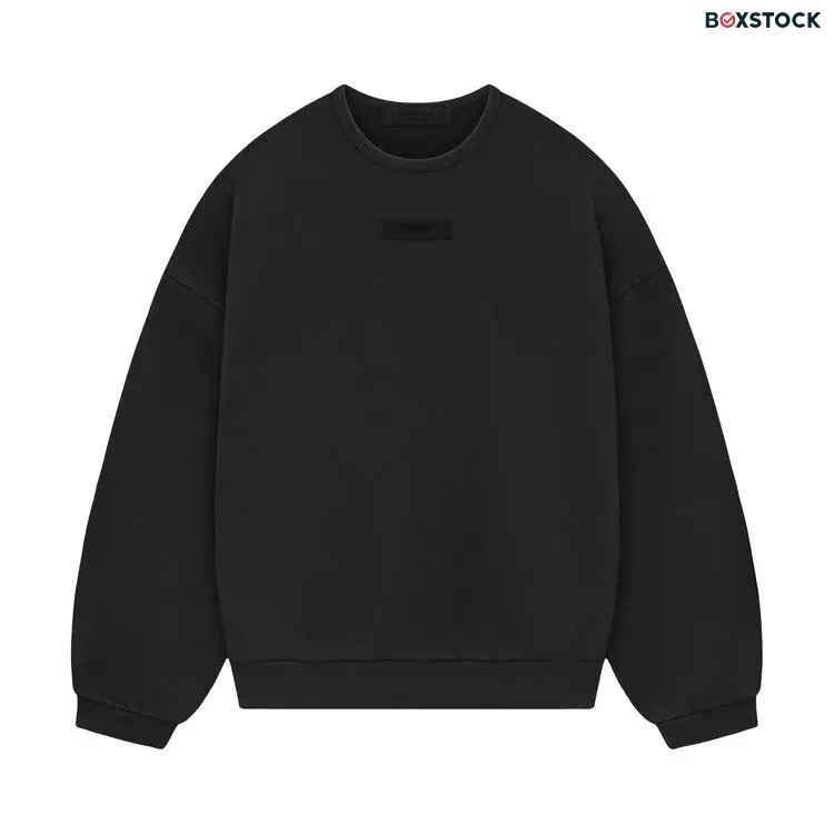 Fear of God Essentials Crewneck Sweatshirt 'Jet Black' Spring/Summer 2024