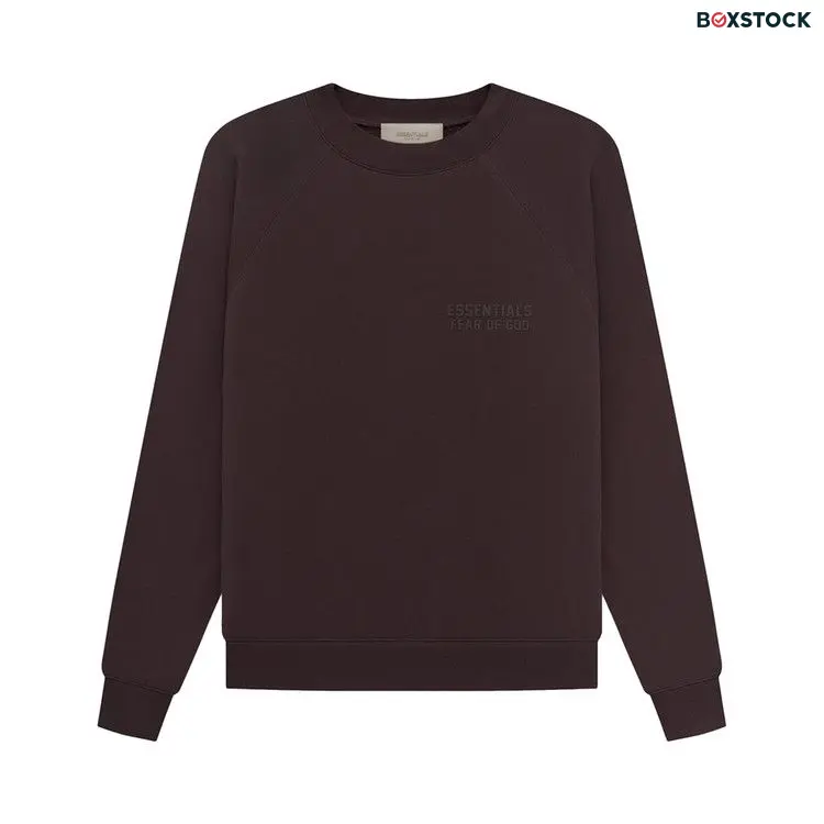 Fear of God Essentials Crewneck Sweatshirt 'Plum' Brown Spring/Summer 2023