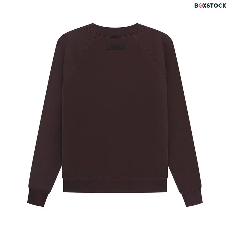 Fear of God Essentials Crewneck Sweatshirt 'Plum' Brown Spring/Summer 2023