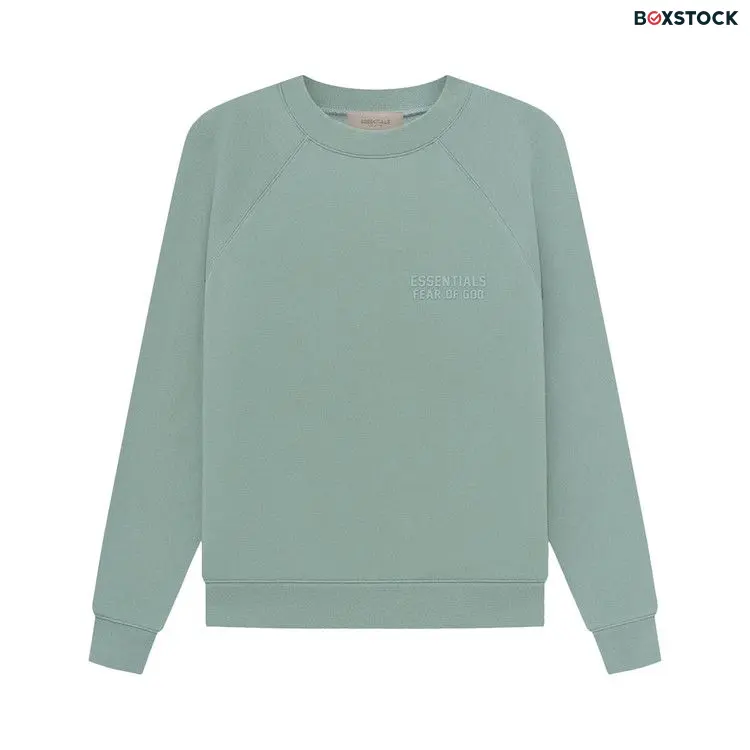 Fear of God Essentials Crewneck Sweatshirt 'Sycamore' Green Spring/Summer 2023