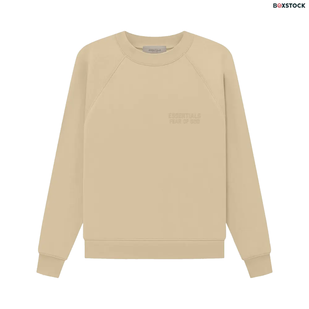 Fear of God Essentials Crewneck Sweatshirt 'Sand' Tan Spring/Summer 2023