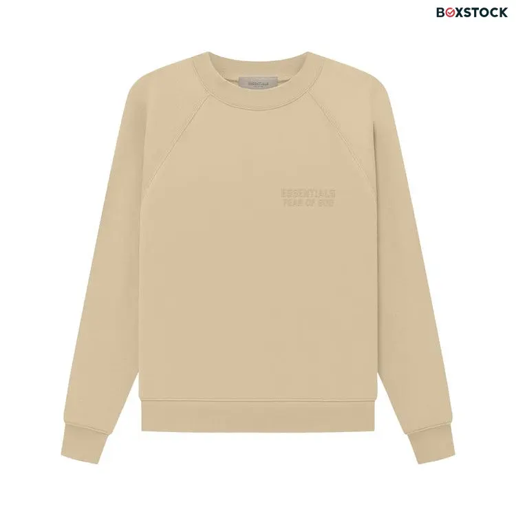 Fear of God Essentials Crewneck Sweatshirt 'Sand' Tan Spring/Summer 2023