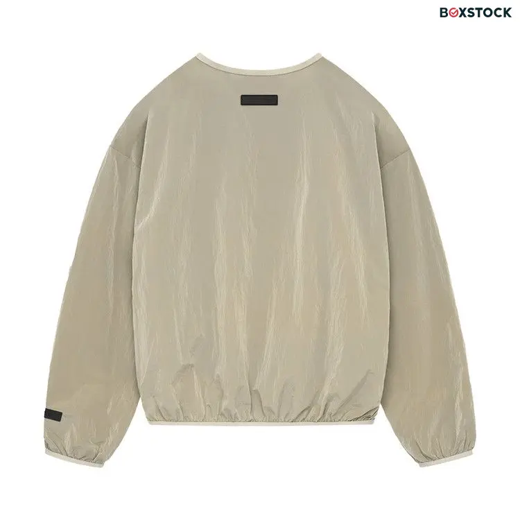 Fear of God Essentials Crinkle Nylon Pullover Crewneck 'Garden Yellow' Spring/Summer 2024