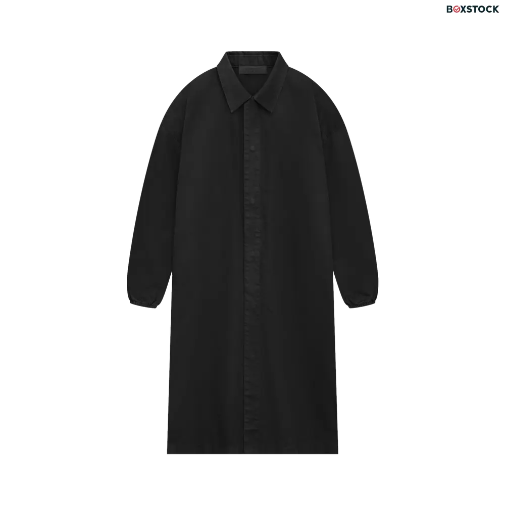 Fear of God Essentials Denim Car Coat 'Jet Black' Spring/Summer 2024