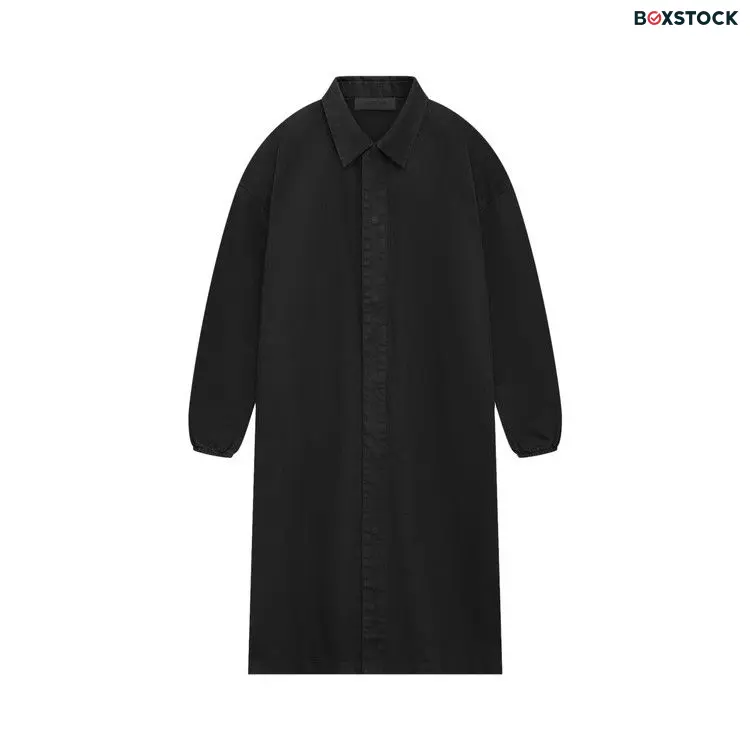 Fear of God Essentials Denim Car Coat 'Jet Black' Spring/Summer 2024