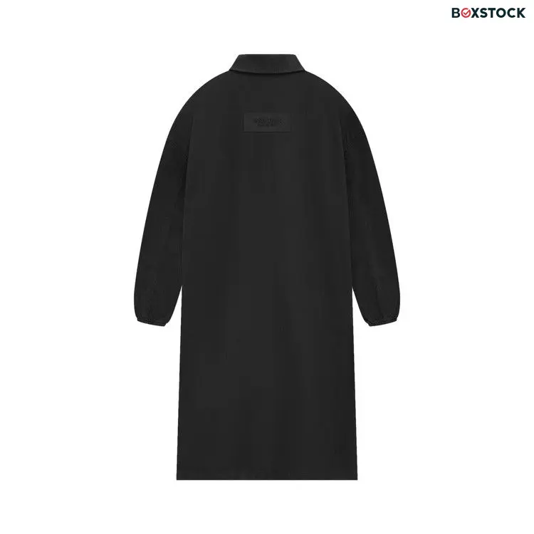 Fear of God Essentials Denim Car Coat 'Jet Black' Spring/Summer 2024