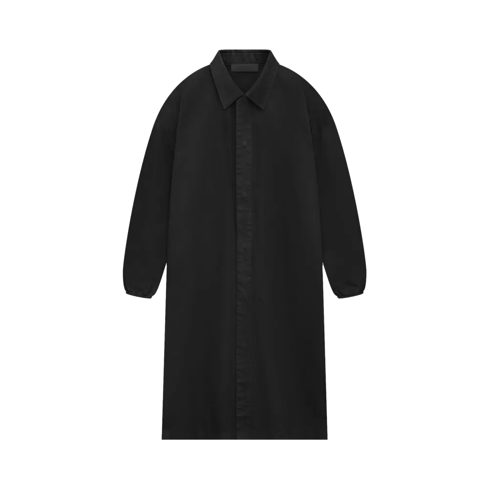 Fear of God Essentials Denim Car Coat 'Jet Black' Spring/Summer 2024