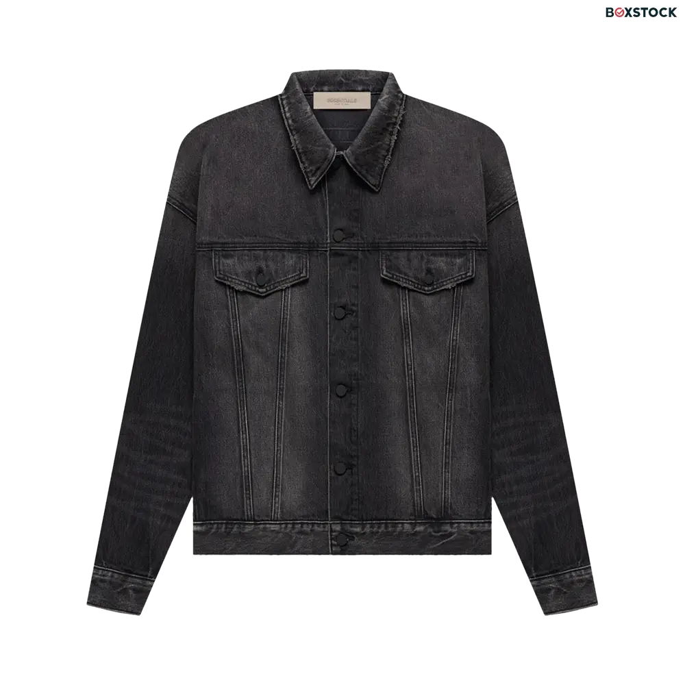Fear of God Essentials Denim Jacket 'Black' Spring/Summer 2022