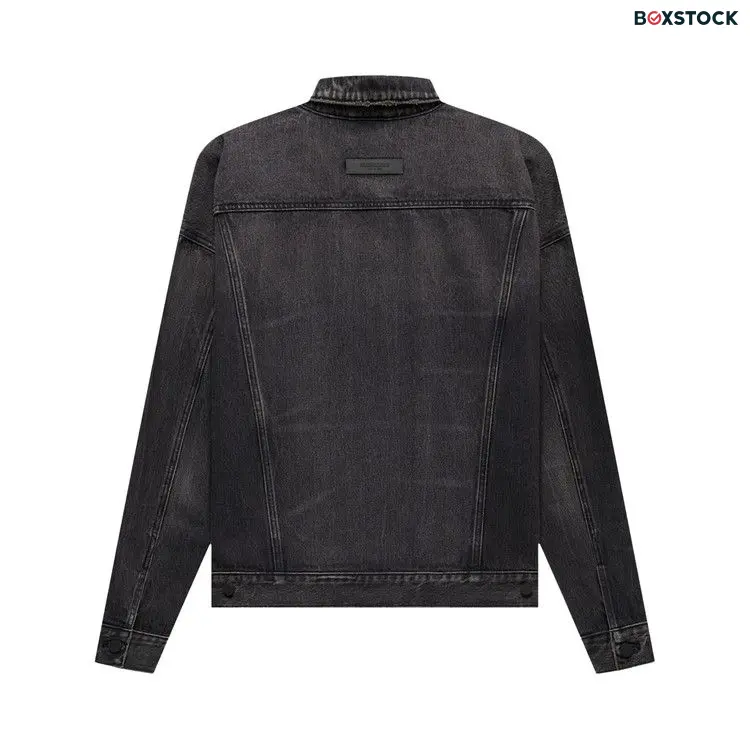 Fear of God Essentials Denim Jacket 'Black' Spring/Summer 2022