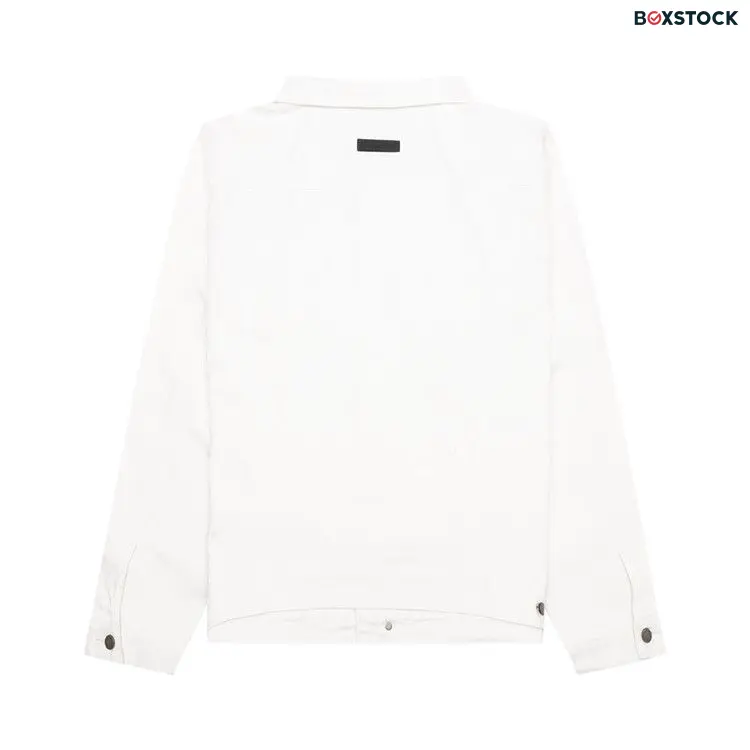 Fear of God Essentials Denim Jacket 'Cloud Dancer' Cream Fall/Winter 2023