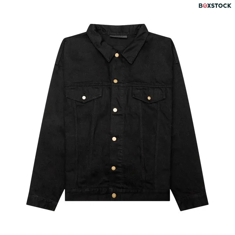 Fear of God Essentials Denim Jacket 'Jet Black' Fall/Winter 2023