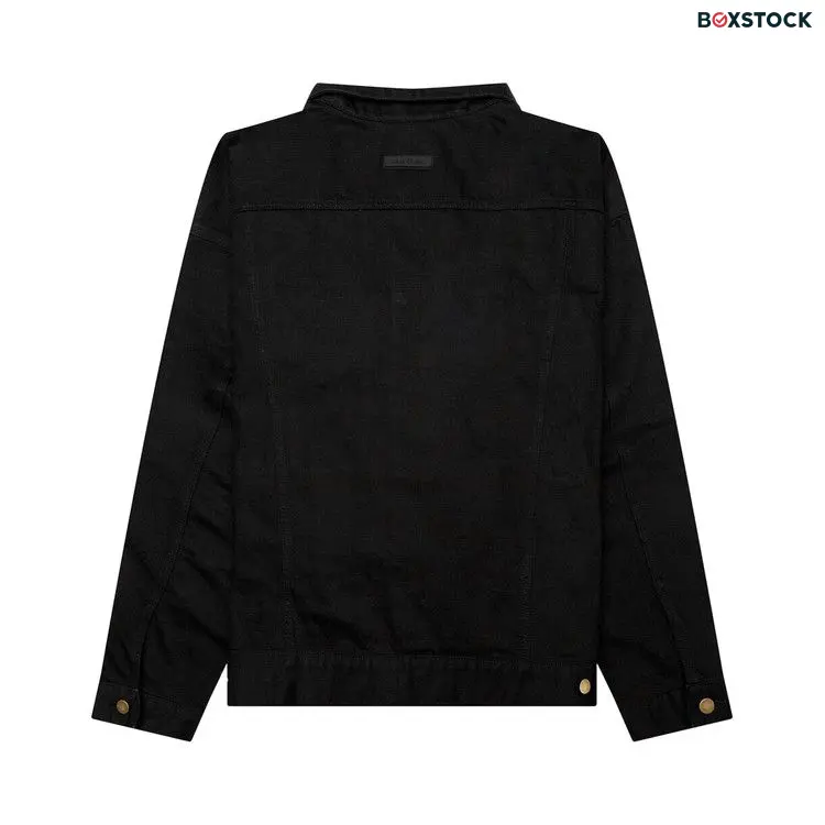 Fear of God Essentials Denim Jacket 'Jet Black' Fall/Winter 2023