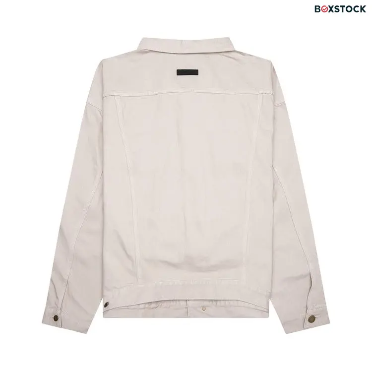 Fear of God Essentials Denim Jacket 'Silver Cloud' Grey Fall/Winter 2023