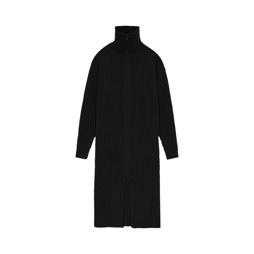 Fear of God Essentials Full Zip Cardigan 'Jet Black' Spring/Summer 2024