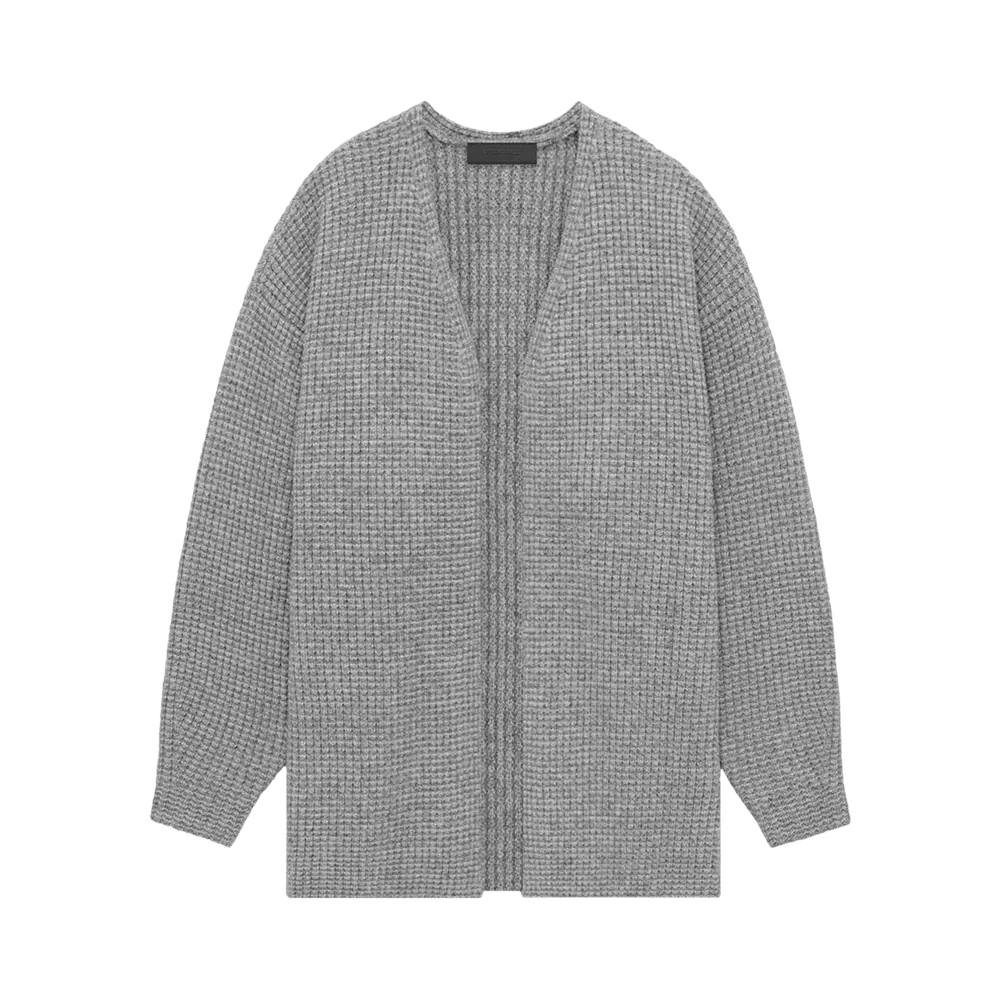 Fear of God Essentials Knit Long Cardigan 'Dark Heather' Grey Fall/Winter 2024