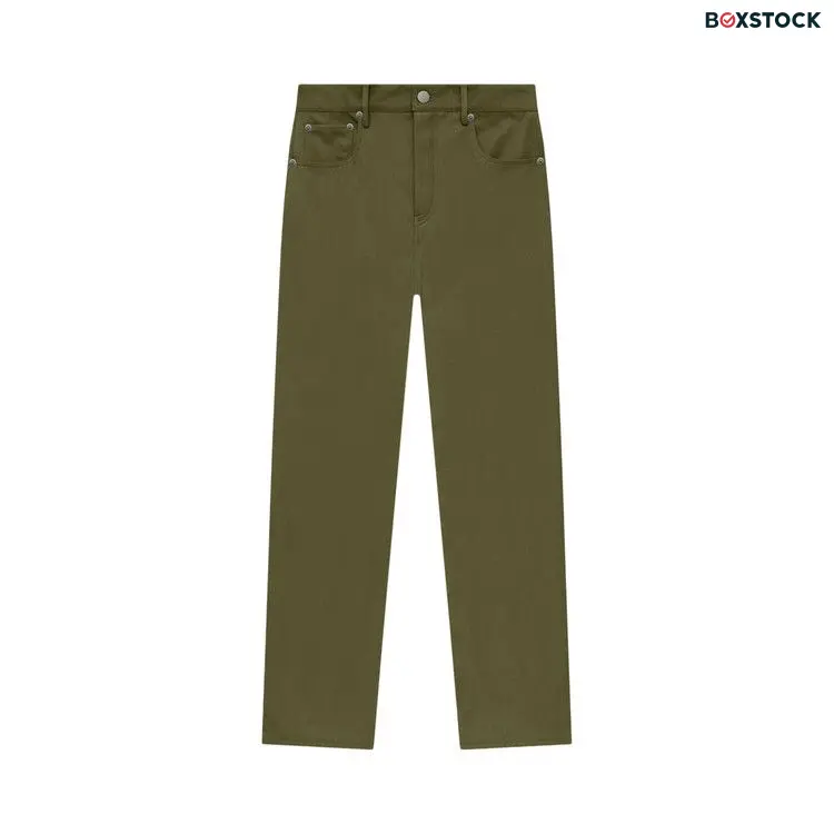 Fear of God Essentials Textured Nylon 5-Pocket Pant 'Military' Green Fall/Winter 2024