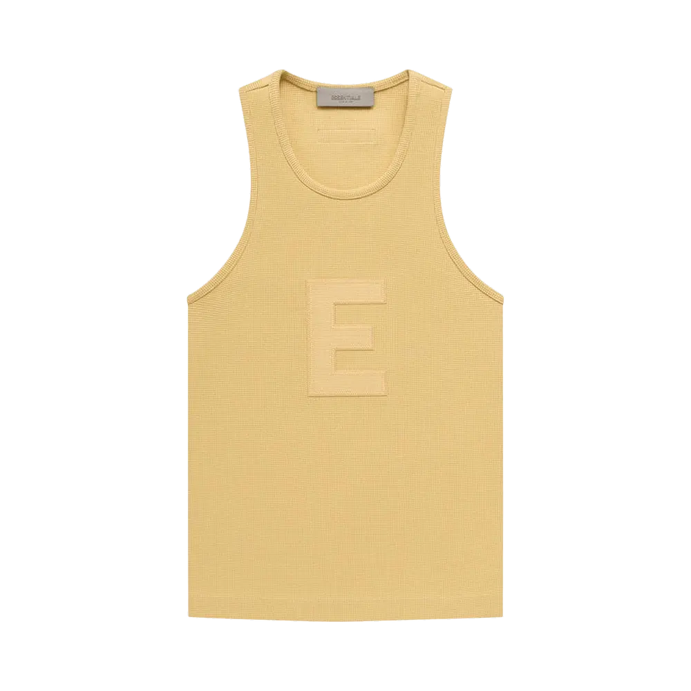 Fear of God Essentials Waffle Tank 'Light Tuscan' Yellow Spring/Summer 2023