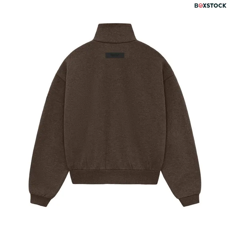 Fear of God Essentials Zip Up Jacket 'Heather Wood' Brown Spring/Summer 2024