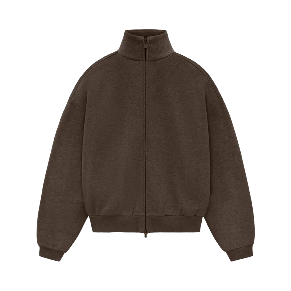 Fear of God Essentials Zip Up Jacket 'Heather Wood' Brown Spring/Summer 2024