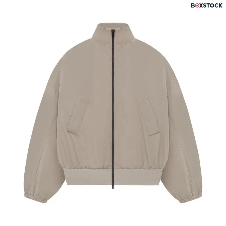Fear of God High Neck Vented Track Jacket 'Deer' Grey Fall/Winter 2024