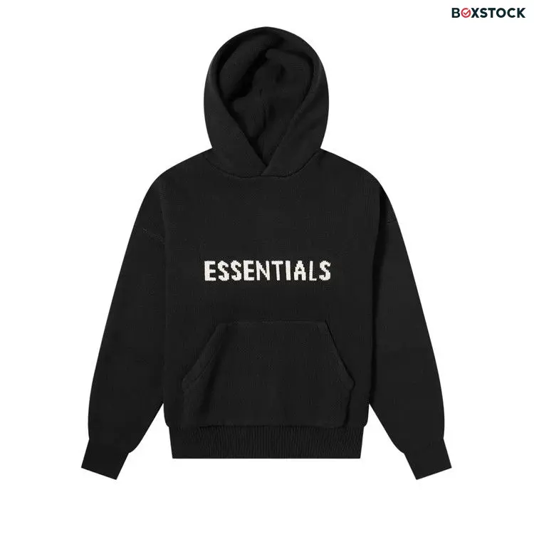 Fear of God Essentials Knit Hoodie 'Black' Spring/Summer 2021