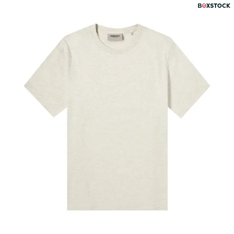Fear of God Essentials T-Shirt 'Light Heather Oatmeal' Grey