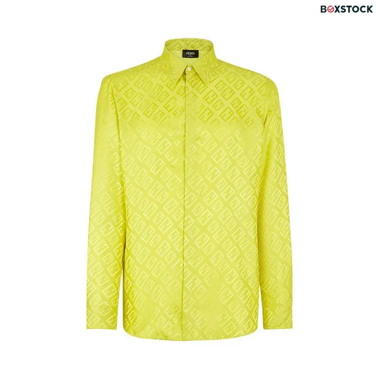 Fendi Tonal FF All Over Shirt 'Acide Green' Spring/Summer 2023