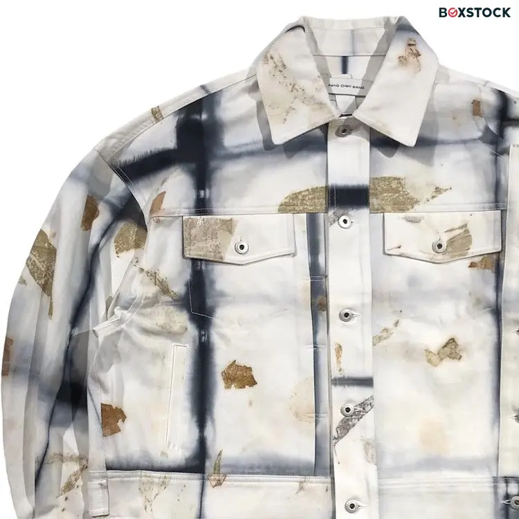 Feng Chen Wang Natural Plant Dye Jacket 'Black/White' Spring/Summer 2024