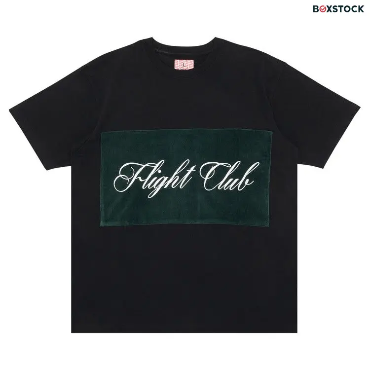 Flight Club Script T-Shirt 'Black/Velour Green' Spring/Summer 2023