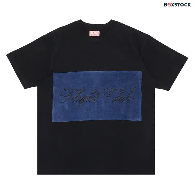 Flight Club Script T-Shirt 'Black/Velour Navy' Spring/Summer 2023