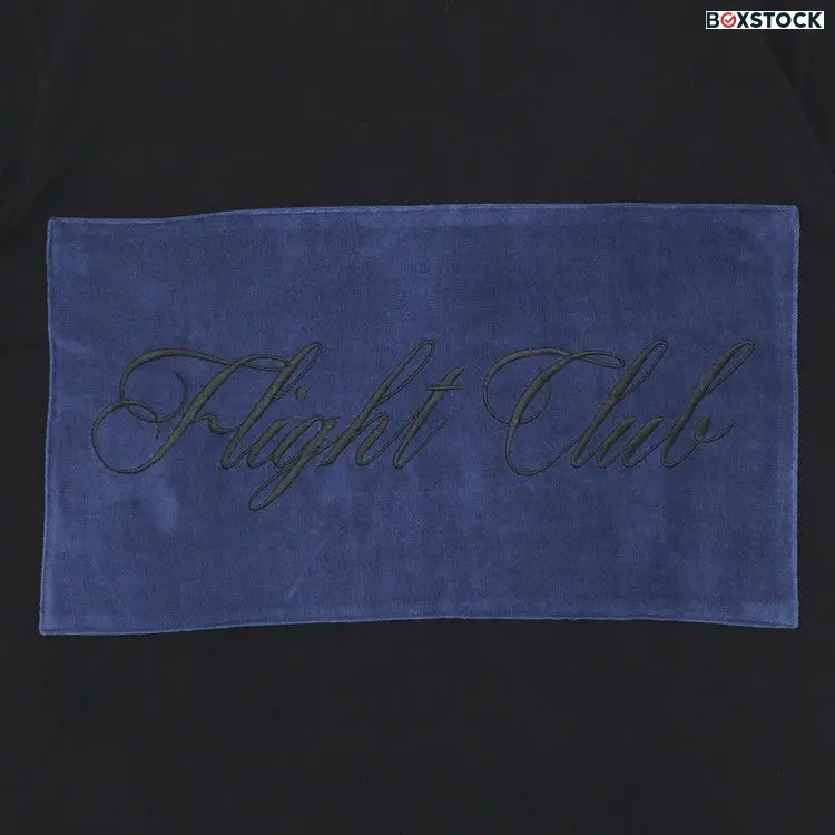 Flight Club Script T-Shirt 'Black/Velour Navy' Spring/Summer 2023