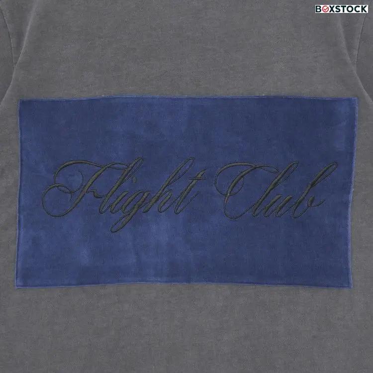 Flight Club Script T-Shirt 'Washed Black/Velour Navy' Spring/Summer 2023