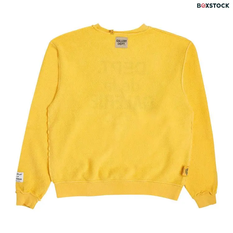Gallery Dept. Art That Kills Reversible Crewneck Sweatshirt 'Yellow' Spring/Summer 2022