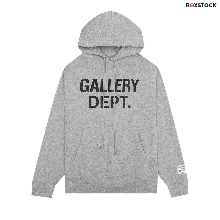 Gallery Dept. Center Logo Hoodie 'Heather Grey' Spring/Summer 2022
