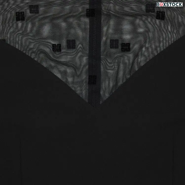 Givenchy 4G Tulle Long-Sleeve Top 'Black' Fall/Winter 2023