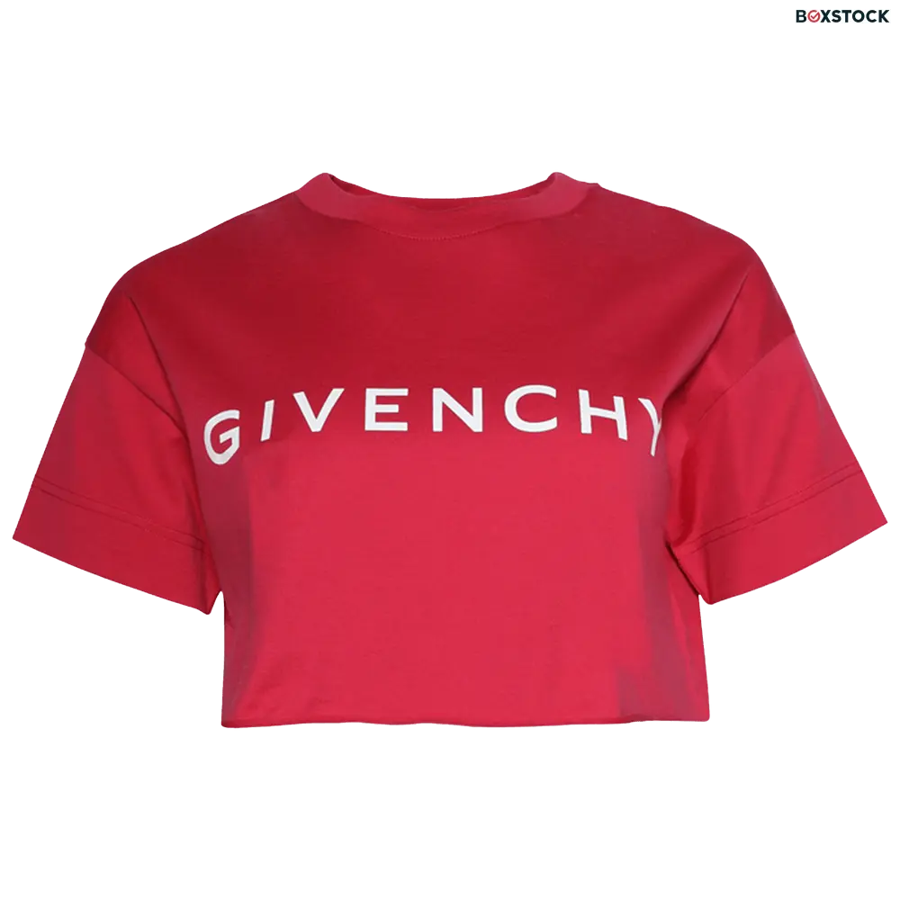 givenchy Givenchy Cropped Tee 'Raspberry' Red Fall/Winter 2024