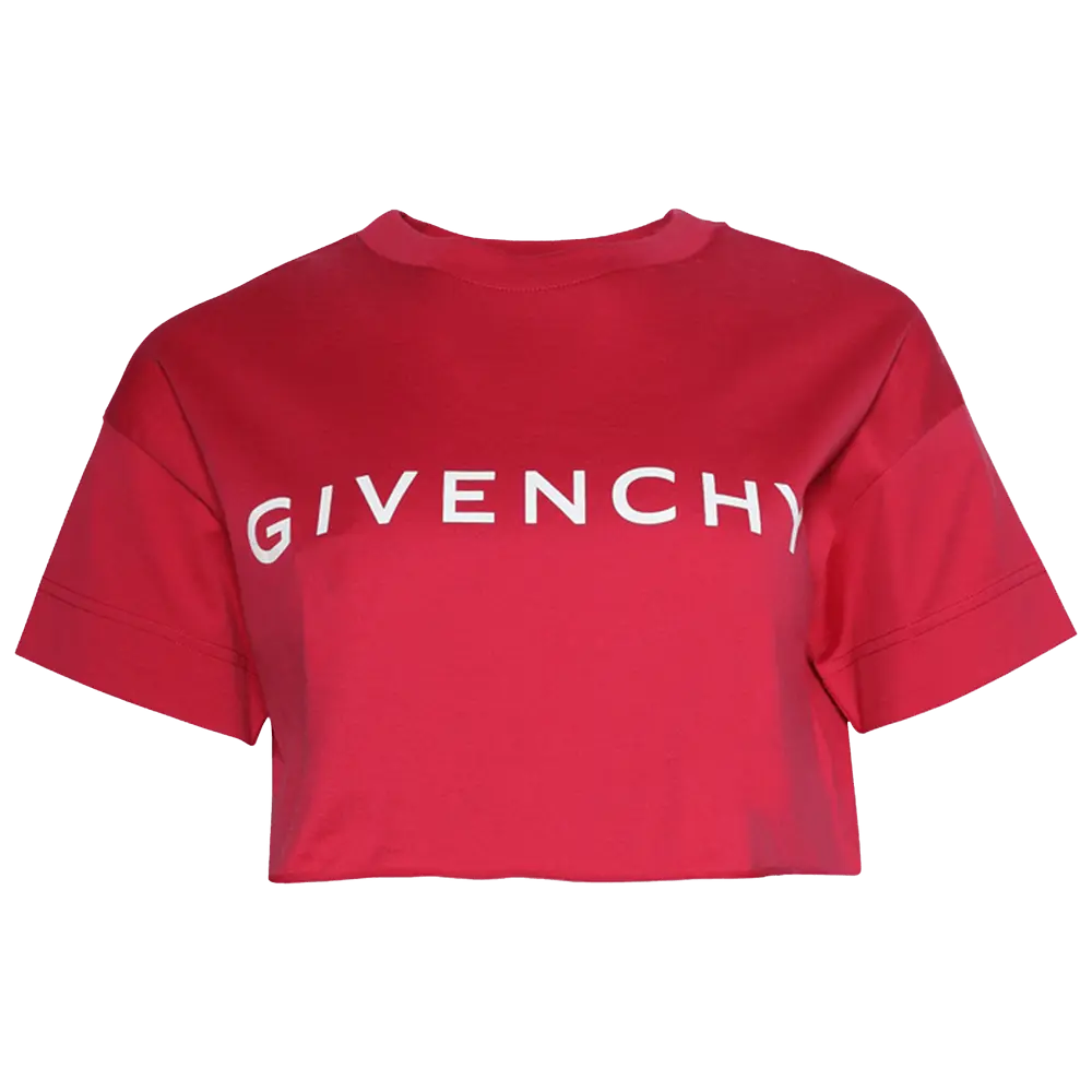 Givenchy Cropped Tee 'Raspberry' Red Fall/Winter 2024