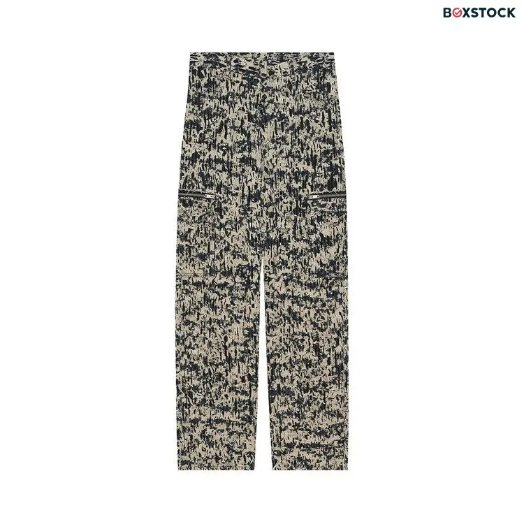 Givenchy Loose Fit Pant With Cargo Pocket And Zip 'Beige/Black' Multi-Color Spring/Summer 2023