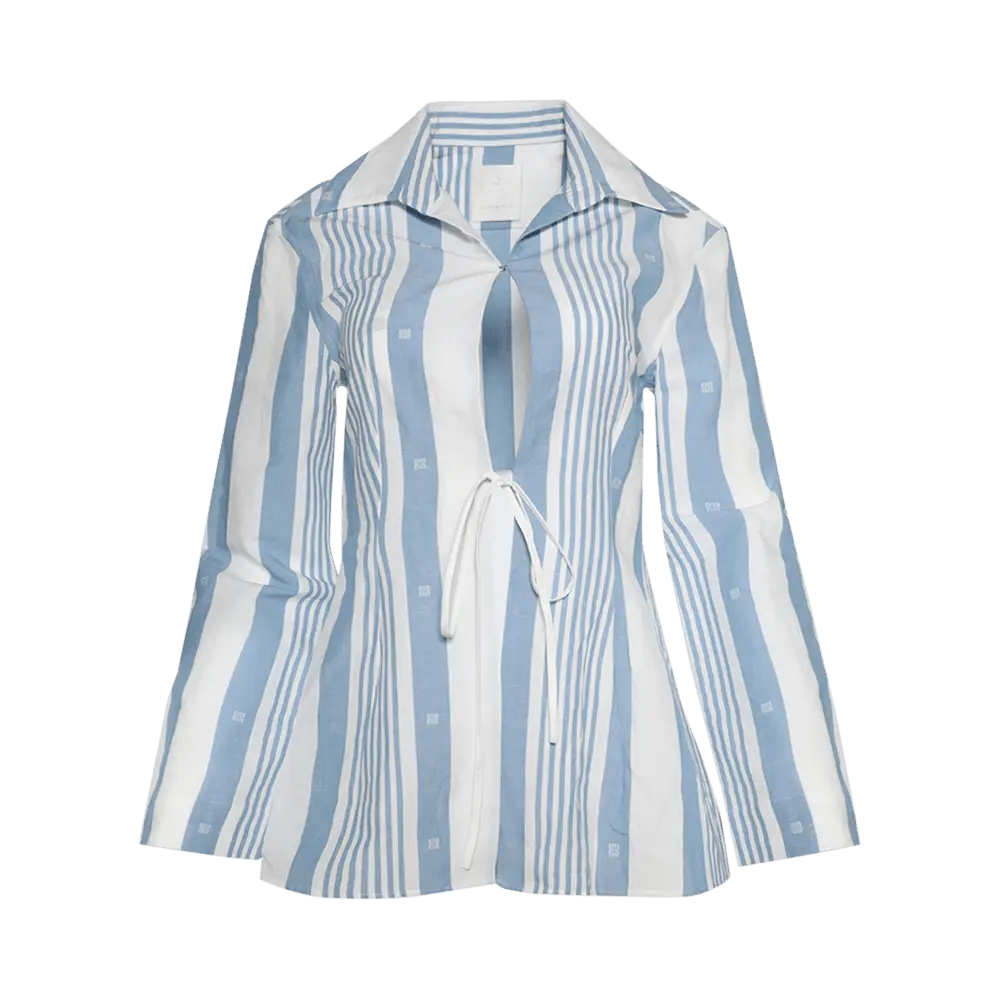 Givenchy Shirt With Knots 'Blue/Off White' Fall/Winter 2024