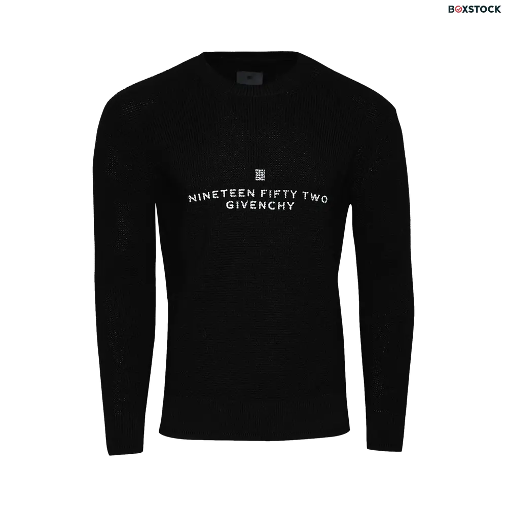 givenchy Givenchy Waffle Crewneck 'Black' Spring/Summer 2023