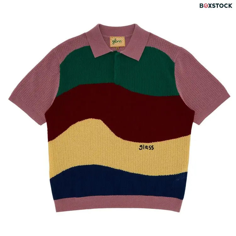 Glass Cypress Knit Polo 'Purpe/Multicolor' Multi-Color Spring/Summer 2024