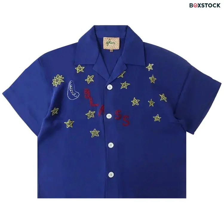 Glass Cypress Nightsky Silk Shirt 'Blue' Spring/Summer 2024