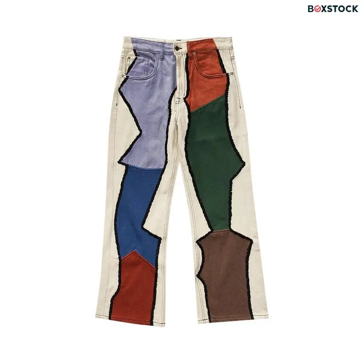 Glass Cypress Patchwork Semi Flare Denim 'Cream' Spring/Summer 2023