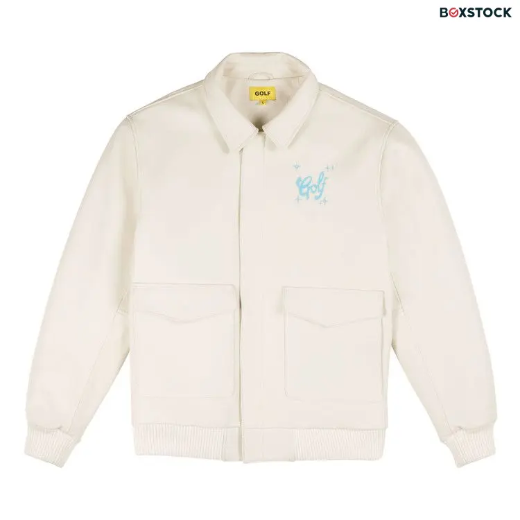 GOLF WANG Airbrush Heart Bomber Jacket 'Ivory' Cream Fall/Winter 2023