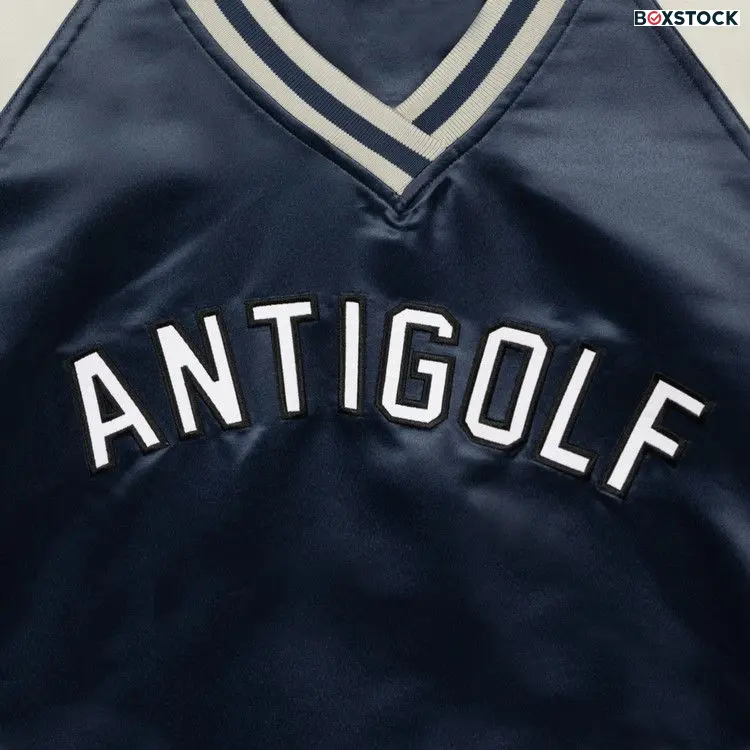 GOLF WANG Antigolf Satin Pullover 'Navy' Blue Spring/Summer 2024