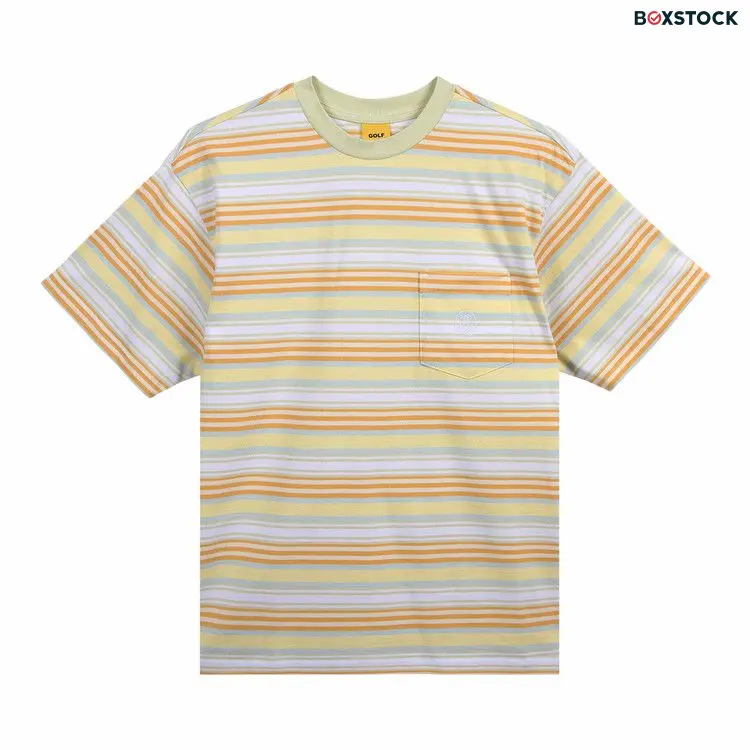 GOLF WANG Grand Logo Striped Pocket Tee 'Green Combo' Spring/Summer 2023