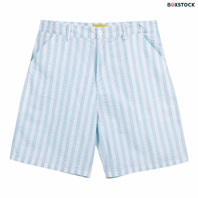 GOLF WANG Wide Seersucker Carpenter Short 'Blue Glow/White' Spring/Summer 2023